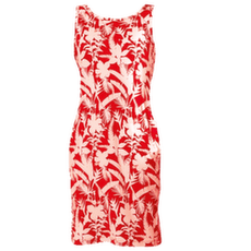 Šaty Columbia Chill River Printed Dress Poppy Red, Botaniflage Tonal 611