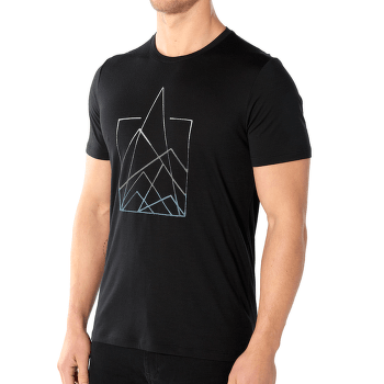 Tričko krátky rukáv Icebreaker Tech Lite SS Crewe 7 Pinnacles Men Black