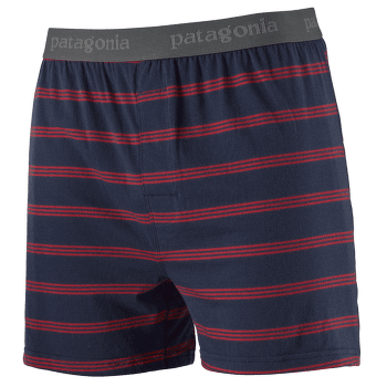 Boxerky Patagonia Essential Boxers Men Pier Stripe: New Navy