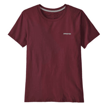 Triko krátký rukáv Patagonia P-6 Logo Organic Crew T-Shirt Women Chicory Red