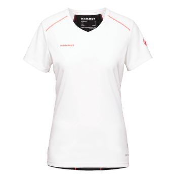 Tričko krátky rukáv Mammut Sertig T-Shirt Women white-black-vibrant orange 00536