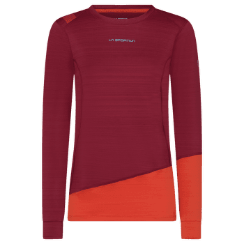 Tričko dlhý rukáv La Sportiva Dash Long Sleeve Women Red Plum/Paprika