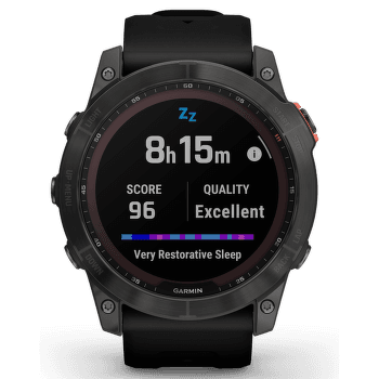 Hodinky Garmin fenix 7X Solar Gray/Black Silicone Band