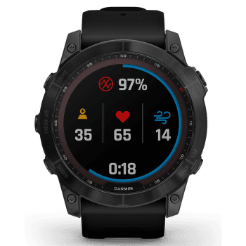 Hodinky Garmin fenix 7X Sapphire Solar Titan Black/Black Band