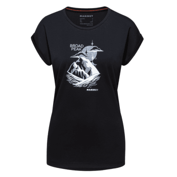 Tričko krátky rukáv Mammut Mountain T-Shirt Broad Peak Women black 0001