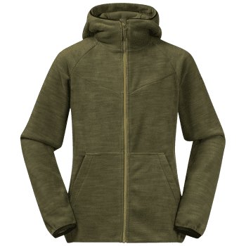 Mikina Bergans Hareid Youth Jacket Dark Olive Green
