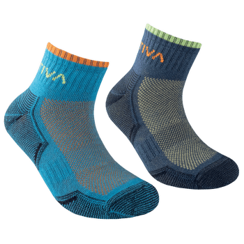 Ponožky La Sportiva Kids Running Socks Lagoon/Hawaiian Sun