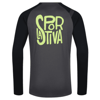 Triko dlouhý rukáv La Sportiva BACK LOGO LONG SLEEVE Men Carbon/Lime Punch