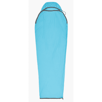 Vložka do spacáku Sea to Summit Breeze Sleeping Bag Liner - Mummy w/ Drawcord - standard Blue Atoll