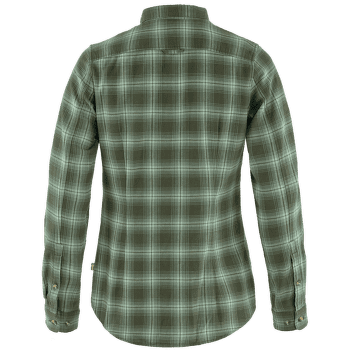 Košeľa dlhý rukáv Fjällräven Övik Flannel Shirt Women Deep Forest-Patina Green