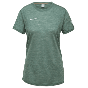 Triko krátký rukáv Mammut Tree Wool FL T-Shirt Women dark jade melange-40237