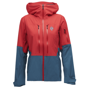 Bunda Black Diamond Recon LT Shell Women Coral Red-Creek Blue