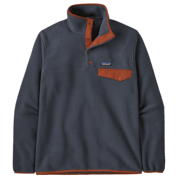 Mikina Patagonia Lightweight Synch Snap-T Pullover Men Smolder Blue w/Burnished Red