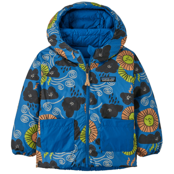 Bunda Patagonia Baby Reversible Down Sweater Hoody Forces of Nature: Vessel Blue