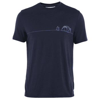 Tričko krátky rukáv Icebreaker Merino 150 Tech Lite SS Tee Single Line Camp Men Midnight Navy