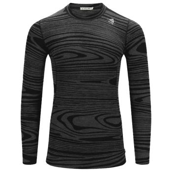 Tričko dlhý rukáv Aclima WarmWool Crew Neck Man Black Motion