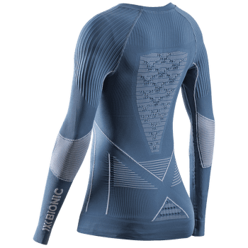 Triko dlouhý rukáv X-Bionic Energy Accumulator 4.0 Shirt Round Neck Women Mineral Blue/Arctic White