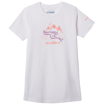 Triko krátký rukáv Columbia Mission Lake Short Sleeve Graphic Shirt Girls White, Weaving Waterscape 106