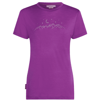 Triko krátký rukáv Icebreaker Merino 150 Tech Lite SS Tee Sparkling Stars Women PASSION