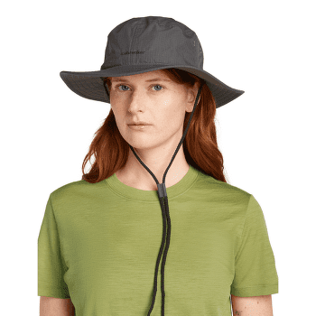 Klobouk Icebreaker Unisex Shell+™ Cotton Windbreaker Wide-Brim Hat OBSIDIAN