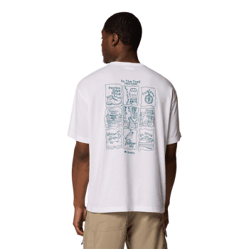 Tričko krátky rukáv Columbia Cedar Trail™ Back Graphic Tee White, Trailguide Icons 101