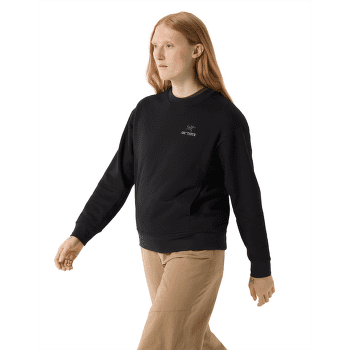 Mikina Arcteryx Emblem Fleece Crew Women Black