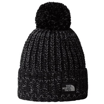 Čepice The North Face COZY CHUNKY CABIN BEANIE TNF BLACK/WHITE DUNE