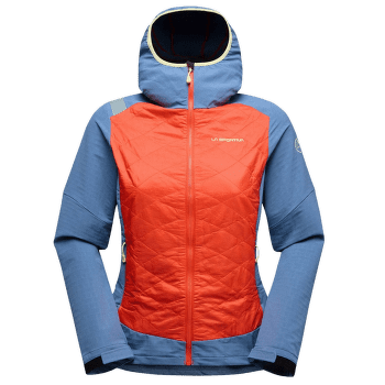 Bunda La Sportiva KAP HYBRID HOODY Women Cherry Tomato/Moonlight