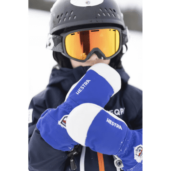 Rukavice Hestra Army Leather Heli Ski Jr. Mitt Royal