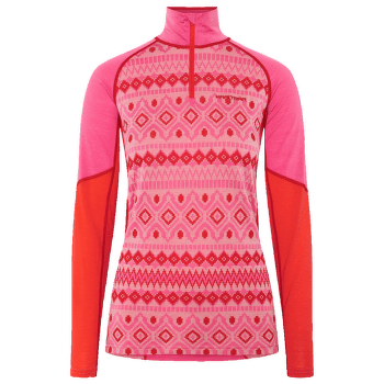 Tričko dlhý rukáv Kari Traa Malia HZ SPINK/BRIGHT PINK