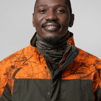 Nákrčník Fjällräven Lappland Neck Gaiter Green Camo-Orange Multi Camo