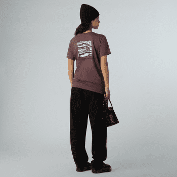 Triko krátký rukáv The North Face BOX NSE EDGE OF LIGHT INFILL RELAXED S Women ES9 TAWNY QUARTZ/TNF BLACK EDGE OF LIGHT PRINT