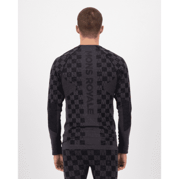 Tričko dlhý rukáv Mons Royale Ascender Merino Seamless Long Sleeve Men Forged Iron / Black