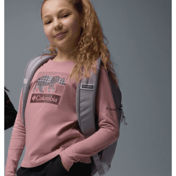Tričko dlhý rukáv Columbia Hazeldel Hill™ Long Sleeve Graphic Tee Girls Lavender Pearl, Barely Printed 551