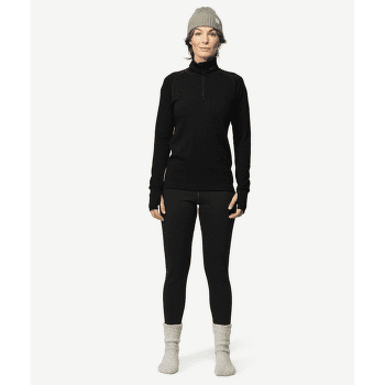 Triko dlouhý rukáv Devold Expedition Zip Neck Woman 950 BLACK