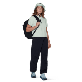 Triko krátký rukáv Mammut MAMMUT BASE CROPPED T-SHIRT WOMEN MINI LOGO 1288 silver sage