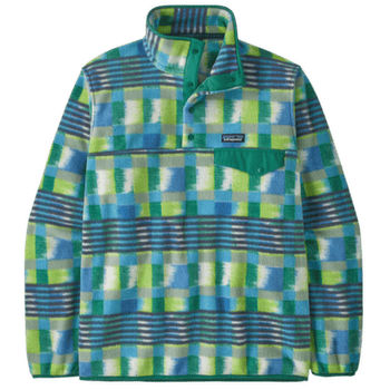 Mikina Patagonia Lightweight Synch Snap-T Pullover Men Painted Lines: Shore Blue