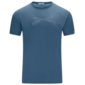 Triko krátký rukáv Aclima LightWool 140 Tee Oars Men Blue Fusion