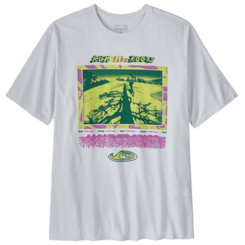 Tričko krátky rukáv Patagonia Run Like Roots Responsibili-Tee Men White