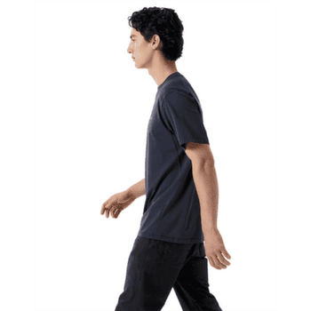 Tričko krátky rukáv Arcteryx Kragg SL Cotton Blurred Bird SS Men White Light / Atmos