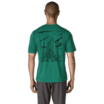 Tričko krátky rukáv Patagonia Cap Cool Daily Shirt - Cloud Crag Men Shore Blue - Light Shore Blue X-Dye