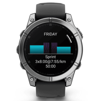 Hodinky Garmin fenix® E – 47 mm, AMOLED, Stainless Steel, Black Silicone Band