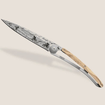 Nůž Deejo Tattoo olive wood Mountain Bike