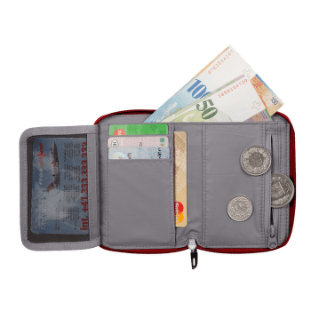 Peněženka Mammut Zip Wallet Mélange Dark lava