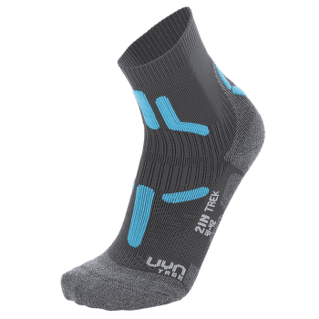 Ponožky UYN Trekking 2In Socks Women Anthracite/Turquoise