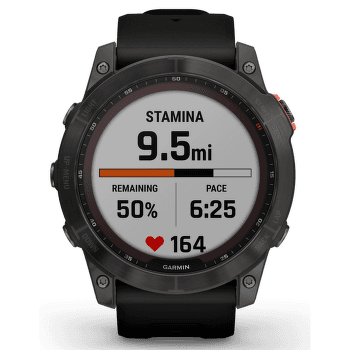 Hodinky Garmin fenix 7X Solar Gray/Black Silicone Band