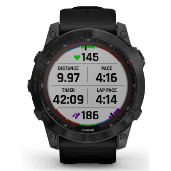Hodinky Garmin fenix 7X Sapphire Solar Titan Black/Black Band