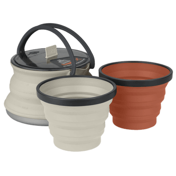 X-Set 11: X-Pot Kettle 1.3, 2 X-Mugs Sand/Rust