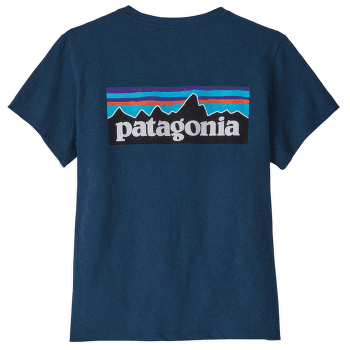 Triko krátký rukáv Patagonia P-6 Logo Responsibili-Tee Women Wavy Blue