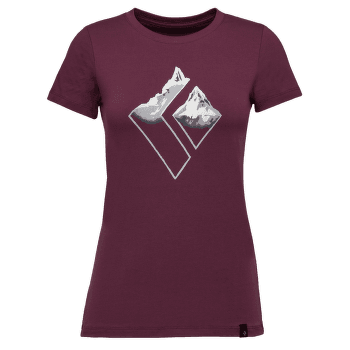 Triko krátký rukáv Black Diamond Mountain Logo SS Tee Women Blackberry
